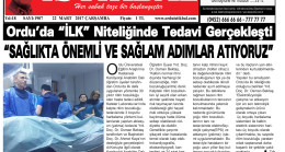22 MART 2017 ÇARŞAMBA