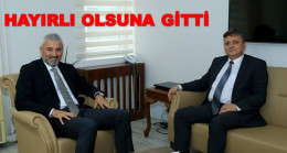 YILMAZ’DAN MÜDÜRE HAYIRLI OLSUN ZİYARETİ