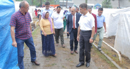 KAYMAKAM VE BAŞKANDAN İŞÇİLERE ZİYARET