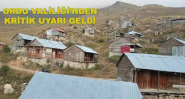 YAYLA EVLERİNDE YİYECEK BIRAKMAYIN 