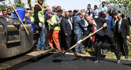 Vali Yavuz ve Başkan Tekintaş, asfalt dökerek çalışmalara destek verdi “ORDU, TURİZM KENTİ OLMA YOLUNDA İLERLİYOR”