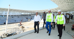 STADYUMU İNCELEYENBAŞKAN YILMAZ   “ORDU’YA LAYIK BİR STADYUM ORTAYA ÇIKACAK”