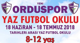 YENİORDUSPOR YAZ FUTBOL OKULU KAYITLARI BAŞLADI 