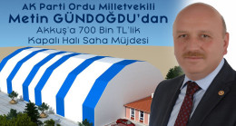 GÜNDOĞDU’DAN AKKUŞ’A KAPALI HALI SAHA MÜJDESİ