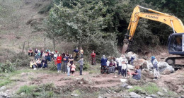 Ordu Korgan’da halk bir kez daha HES’çi şirketin iş makinelerini durdurdu