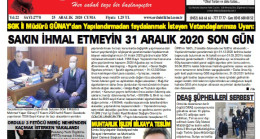 25 ARALIK 2020 CUMA