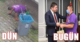 Başkan Tören O İşçiyi Ödüllendirdi