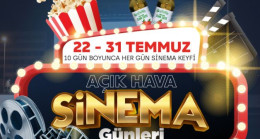 BEKLENEN “AÇIK HAVA SİNEMA GÜNLERİ” YENİDEN BAŞLIYOR”