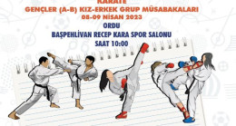 ORDU’DA OKULSPORLARI KARATE GRUP MÜSABAKALARI BAŞLIYOR