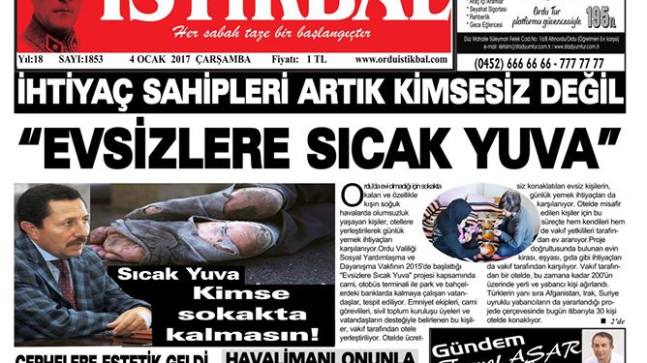 04 OCAK 2017 ÇARŞAMBA
