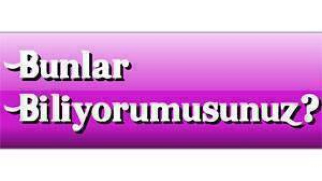 11/01/2017 Bunları Biliyor musunuz?