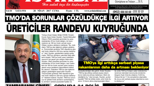 28 NİSAN 2017 CUMA