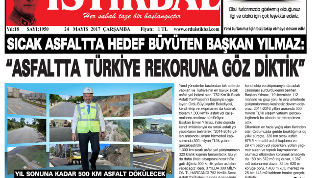 24 MAYIS 2017 ÇARŞAMBA