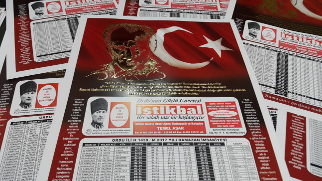 ATATÜRK POSTERLİ RAMAZAN İMSAKİYENİZ BİZDEN………..