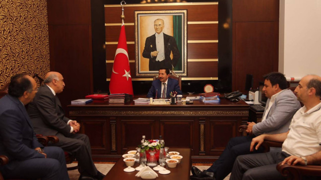BODUR VE EKİBİ BALKANLIOĞLUNU ZİYARET ETTİ