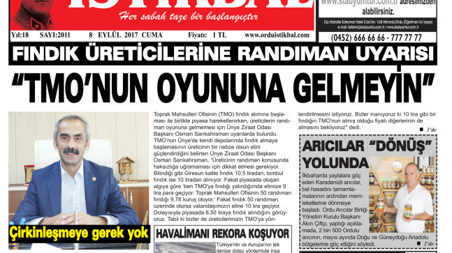 8 EYLÜL 2017 CUMA