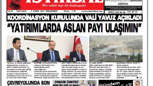 5 EKİM 2017 PERŞEMBE