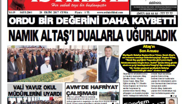 20 EKİM 2017 CUMA
