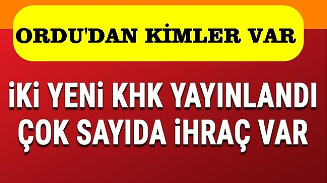 İŞTE FETÖ İHRAÇ LİSTESİ 