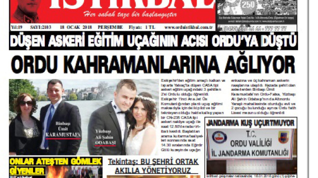 18 OCAK 2018 PERŞEMBE