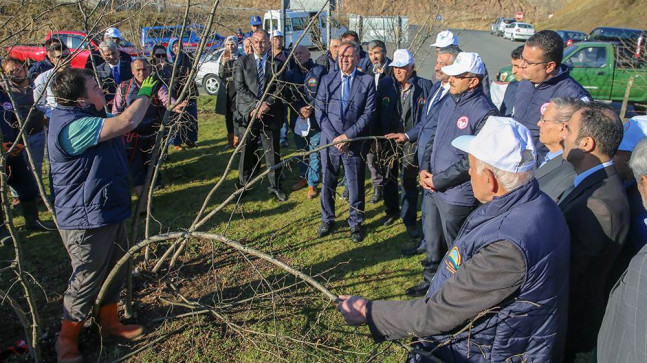 ÖRNEK FINDIK BAHÇESİNDE İNCELEME