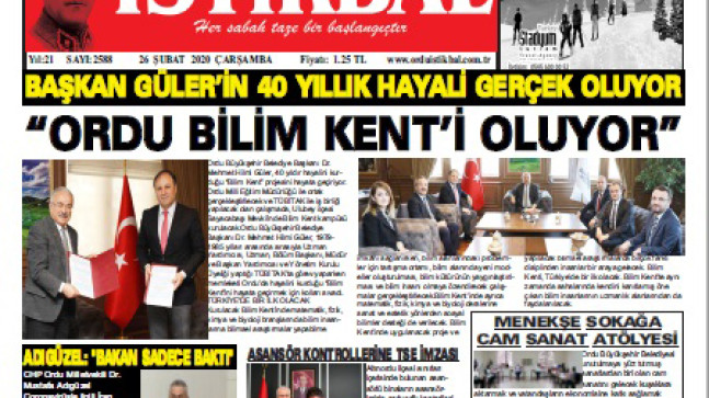 26 ŞUBAT 2020 ÇARŞAMBA