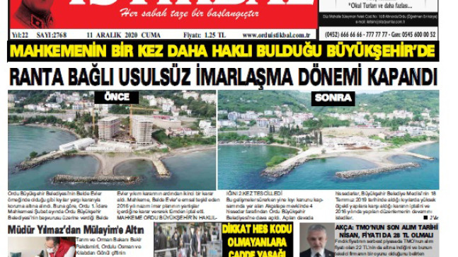 11 ARALIK 2020 CUMA