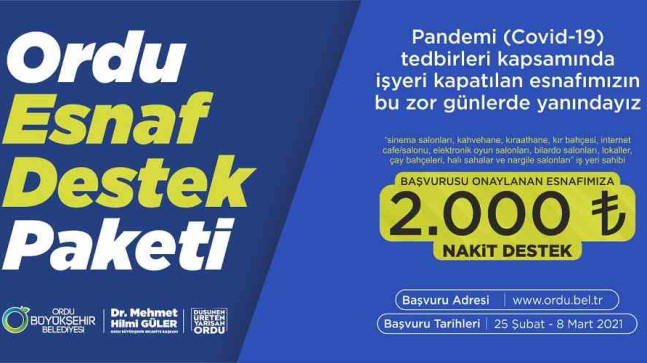 OBB’DEN ESNAF DESTEK PROJESİ’NDEN KİMLER FAYDALANACAK