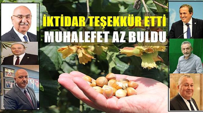 AÇIKLANAN FINDIK FİYATI  TARTIŞMA YARATTI
