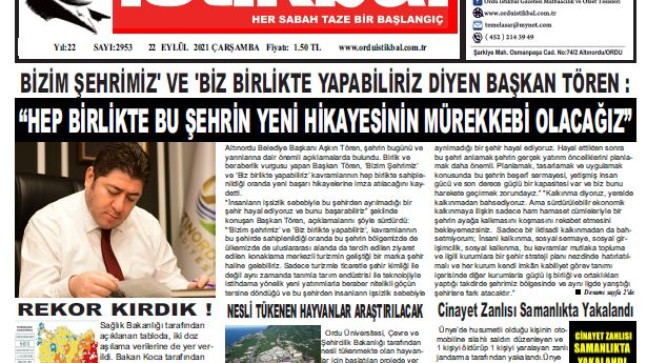 22.09.2021 ÇARŞAMBA