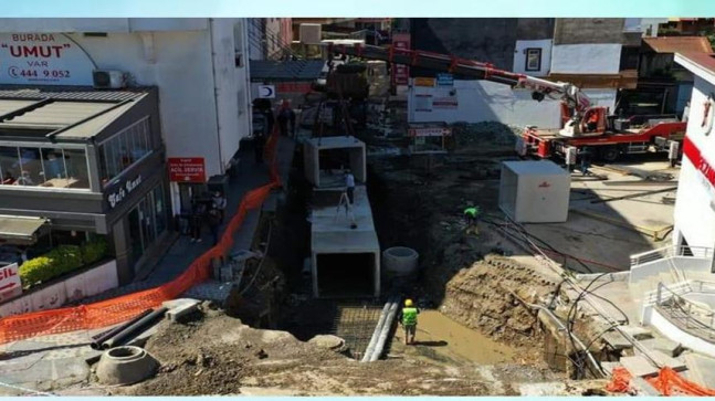 ESKİ YAĞMUR SUYU HATLARI YENİLENDİ