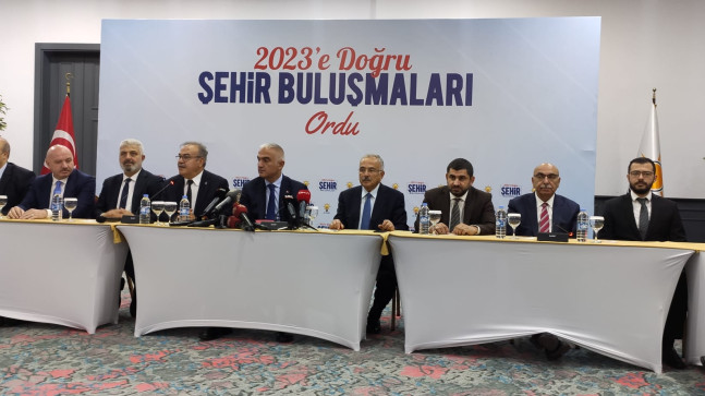 BAKAN ORDU’DA KONUŞTU