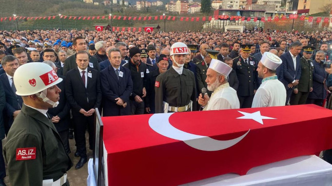 Giresunlu Şehidimiz Törenle Son Yolculuğuna Uğurlandı