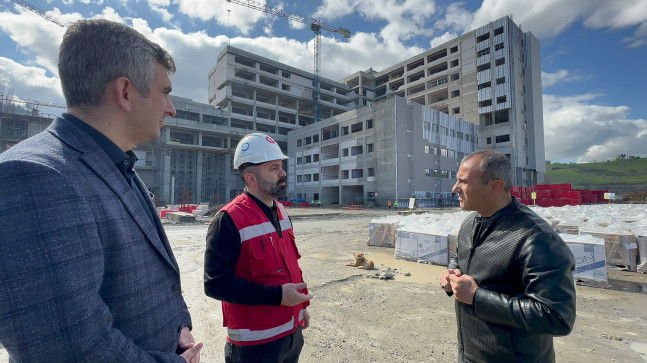 Ordu Şehir Hastanesi  Yükseliyor