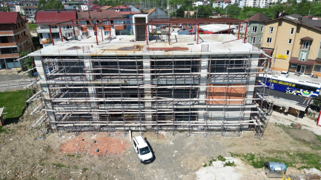 FATSA GENÇLİK MERKEZİ İNŞAATI HIZ KESMEDEN DEVAM EDİYOR