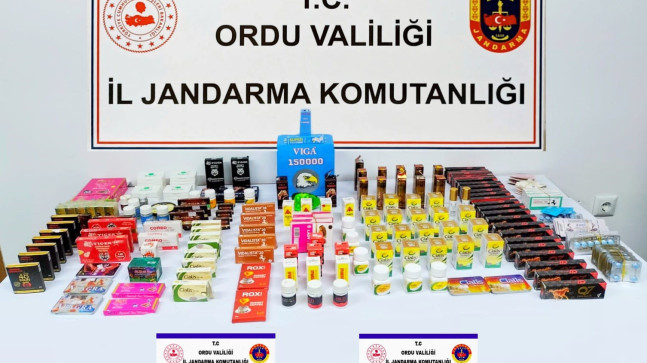 CİNSEL GÜCÜ ARTTIRICI ÜRÜNLER ELE GEÇİRİLDİ