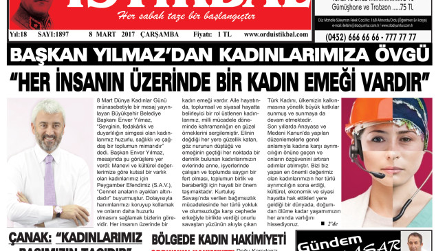8 MART 2017 ÇARŞAMBA
