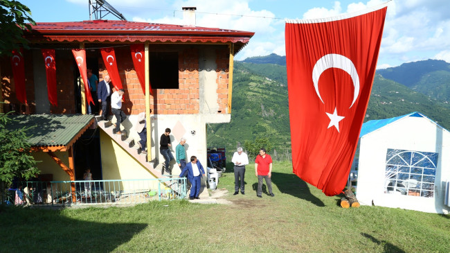 Şehidin hayalini başkan tamamlayacak