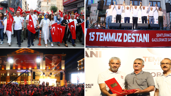 DEMOKRASİ VE BİRLİK GÜNÜNDE MEYDANLARDAYDIK. MİLLİ İRADE VATAN NÖBETİNDEYDİ 