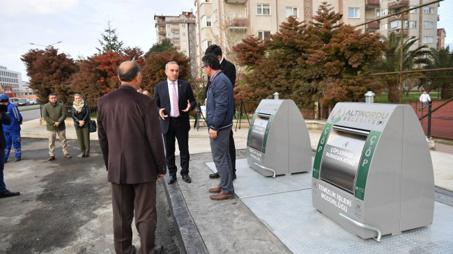 ALTINORDU’DAN ÇÖPTE ÖNEMLİ HAMLE ÇÖPLER YER ALTINA İNDİ 