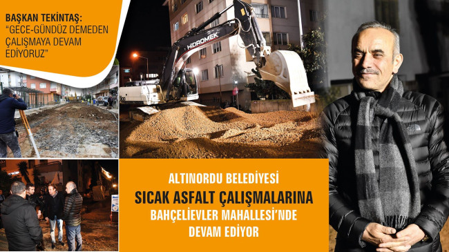 BAŞKAN TEKİNTAŞ: “VATANDAŞLARIMIZDAN SABIR DİLİYORUZ”