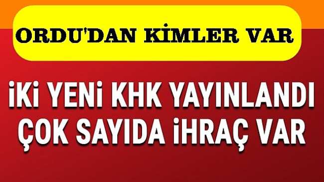 İŞTE FETÖ İHRAÇ LİSTESİ 