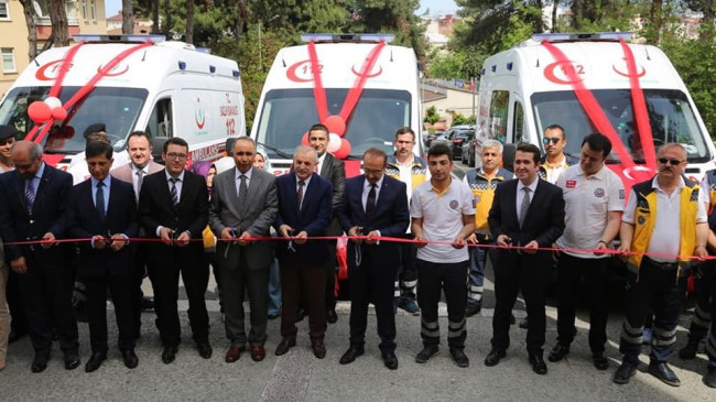 ORDU’YA DONANIMLI  3 AMBULANS