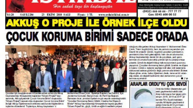 23 EKİM 2018 SALI