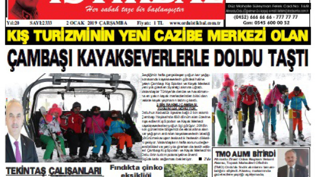 2 OCAK 2018 ÇARŞAMBA