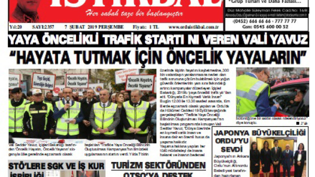 7 ŞUBAT 2019 PERŞEMBE