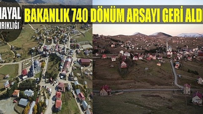 ÇAMBAŞI YAYLASI TATİL KÖYÜ PROJESİ “FOS” ÇIKTI