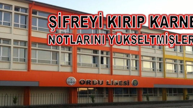 LİSEDE KARNE SKANDALI