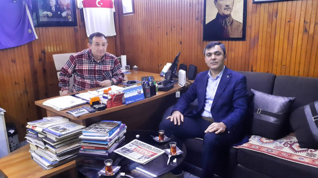 AKP’Lİ ÖZCAN’DAN GAZETEMİZE ZİYARET