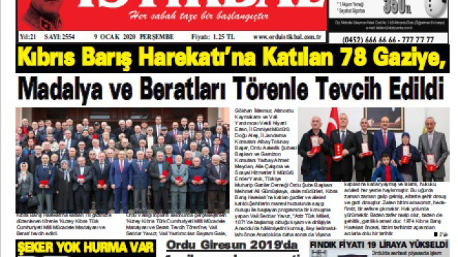 9 OCAK 2020 PERŞEMBE